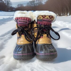 LONDON FOG Boots Tottenham Cold Weather Warm Lined Snow Duck Boots size 7